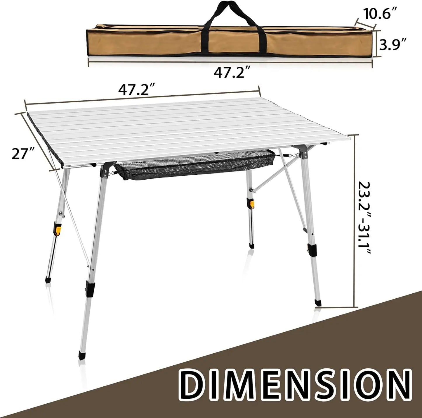 Adjustable Folding Table