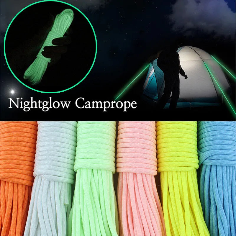 Luminous Rope 9 Strands 4mm Paracord Nylon Cord