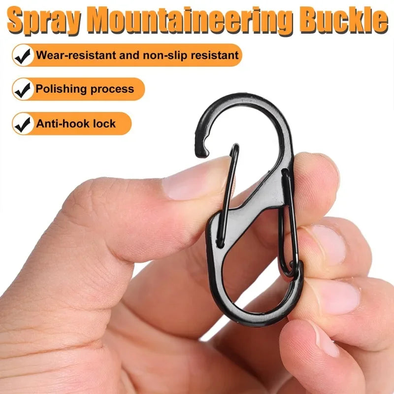 S Type Zinc Alloy Carabiner with Lock