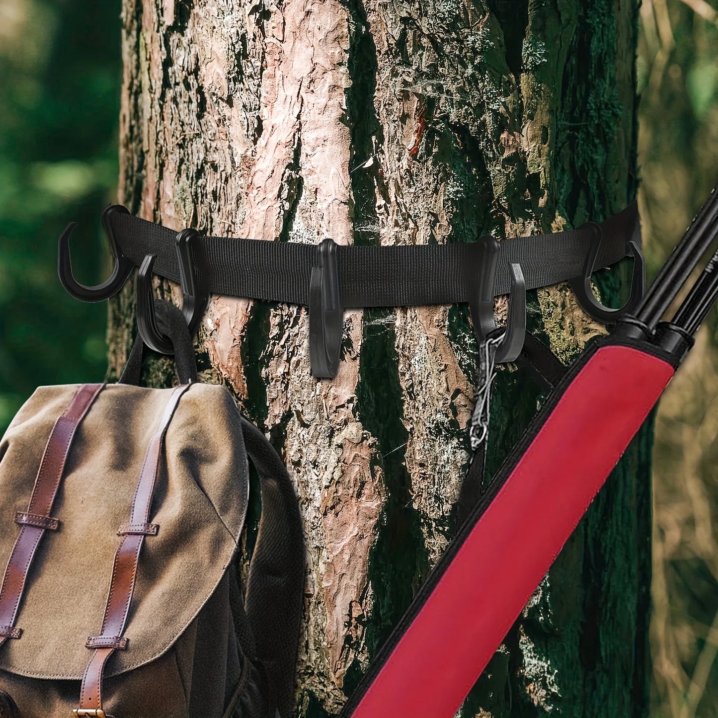 Treestand Strap Gear Hangers with Large Hooks