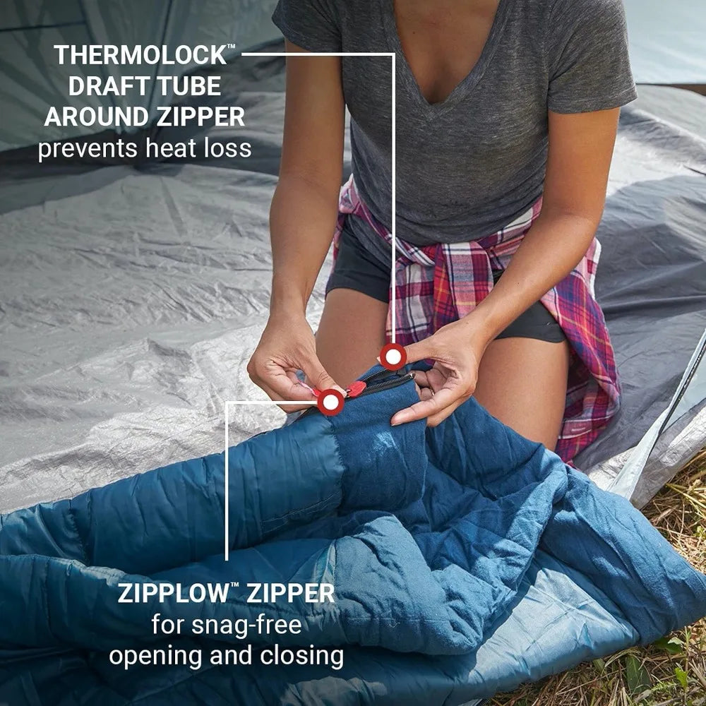 Indoor/Outdoor Lightweight Sleeping Bag for Adults