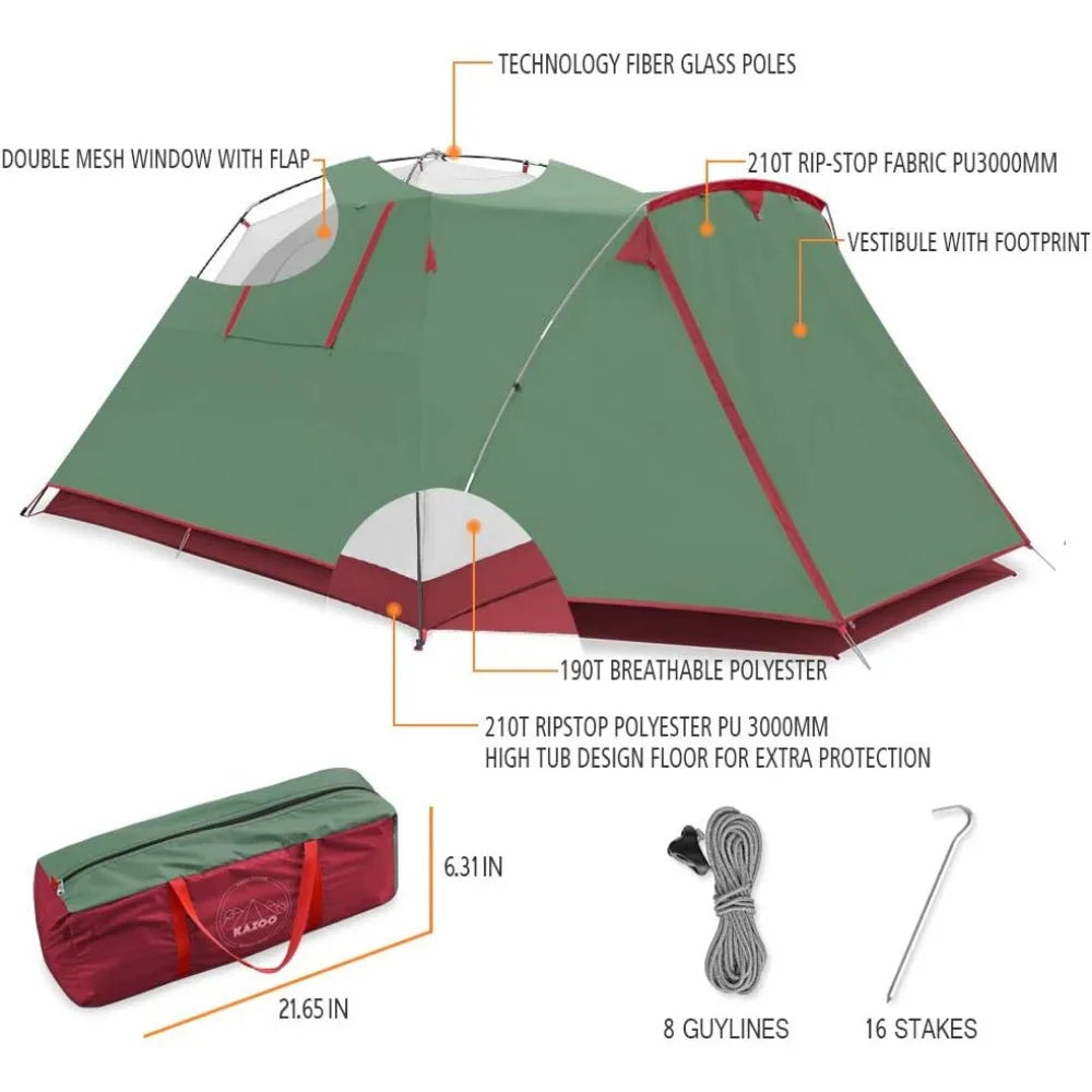 Waterproof Double Layer Family Large Tents