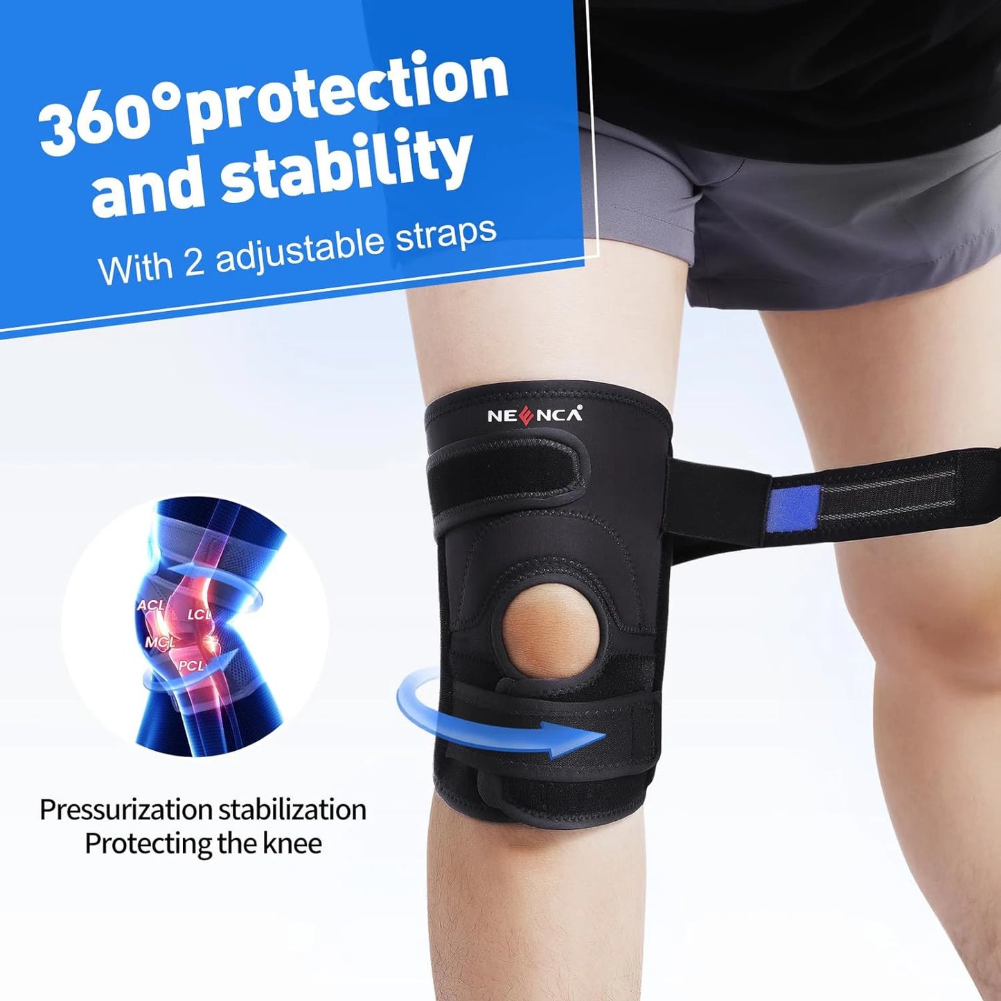 NEENCA Knee Brace Support  with Side Stabilizers