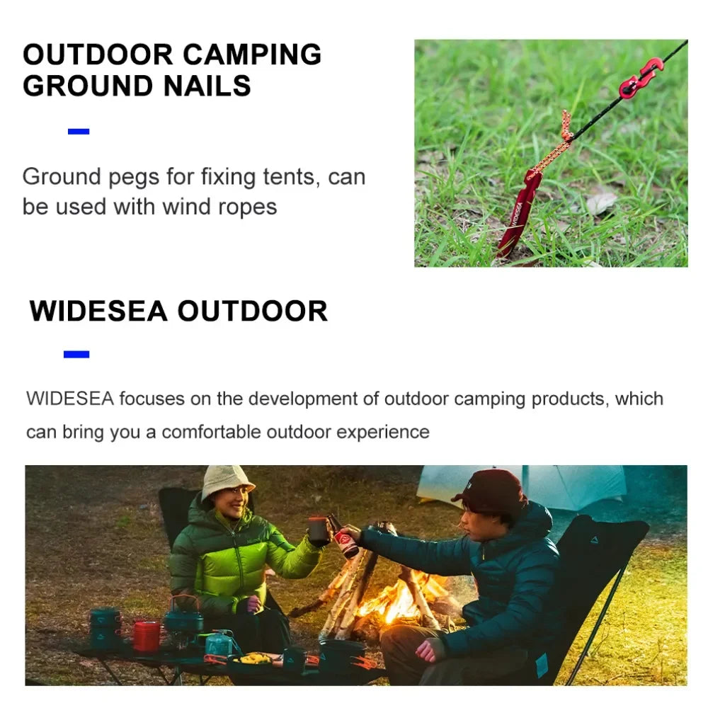 Widesea Camping Tent Pegs Stakes Nails