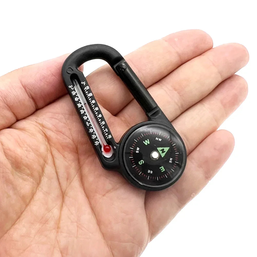 Mini Portable Compass and Thermometer