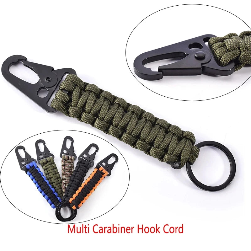 Outdoor Paracord Rope Keychain