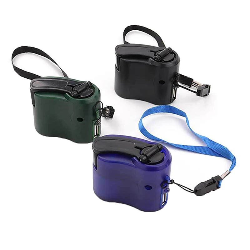 Emergency Outdoor Hand Crank Power Dynamo Emergency Charger 5.5V Travel Charger Outdoor Survival Accessories