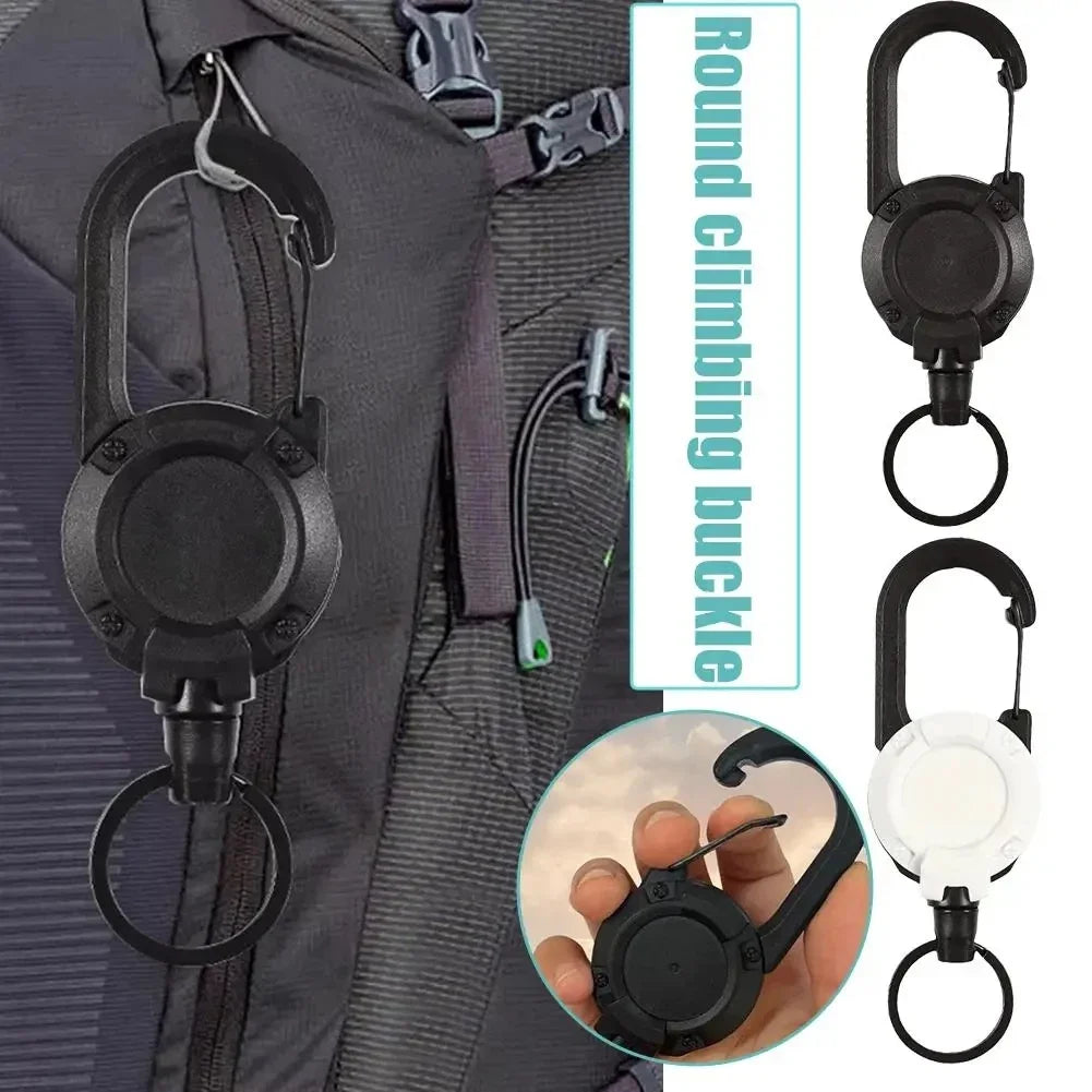 Outdoor Automatic Retractable Wire Rope Carabiner