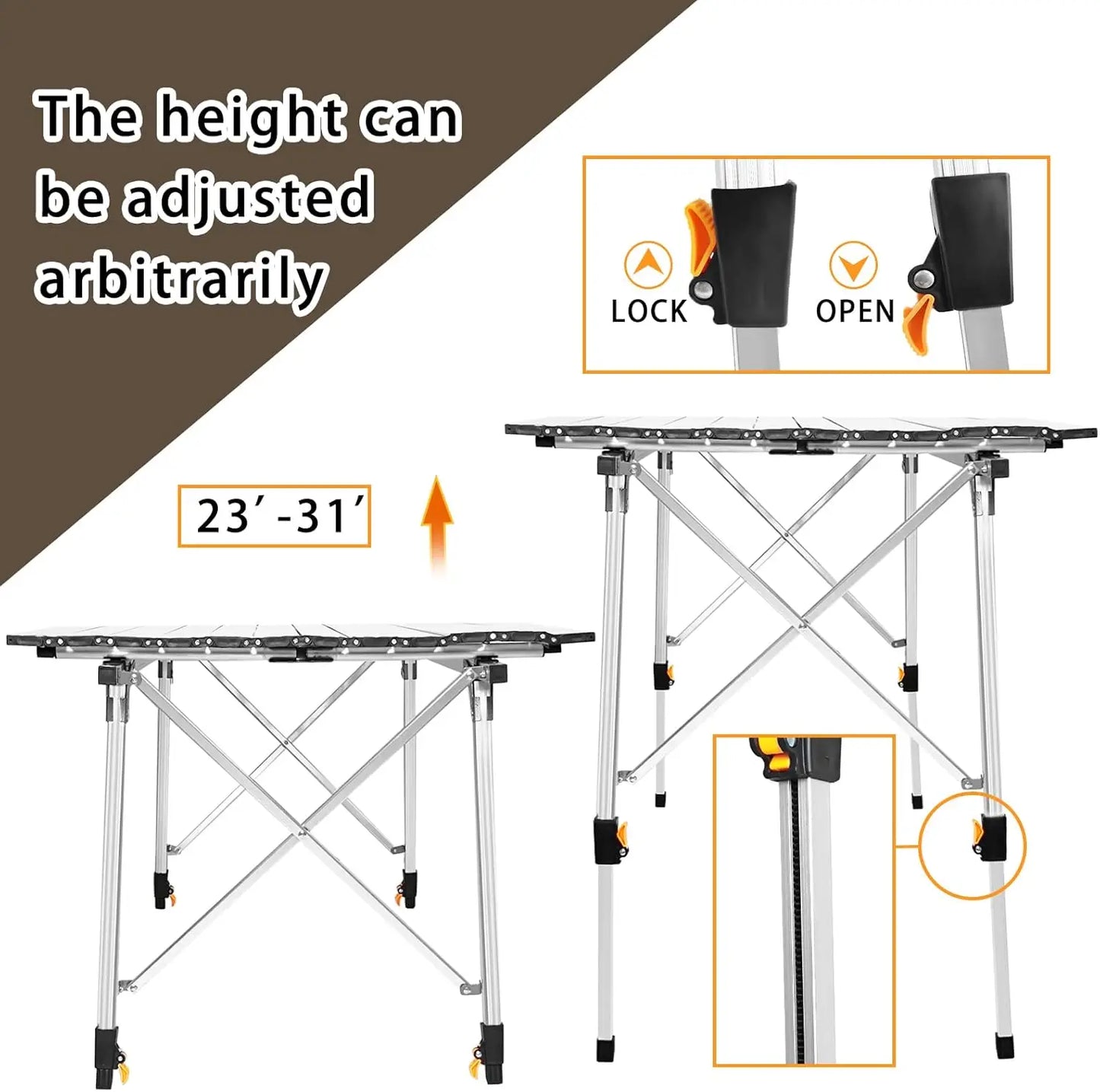 Adjustable Folding Table