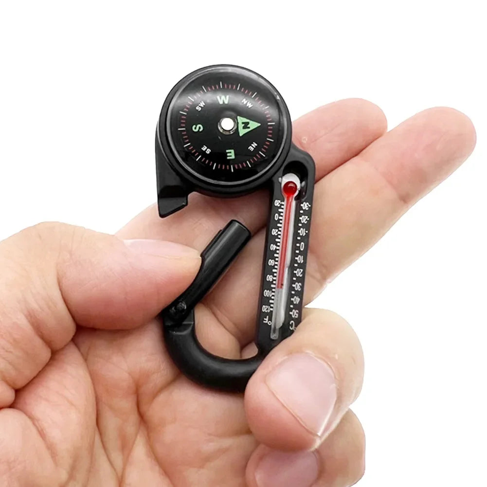 Mini Portable Compass and Thermometer