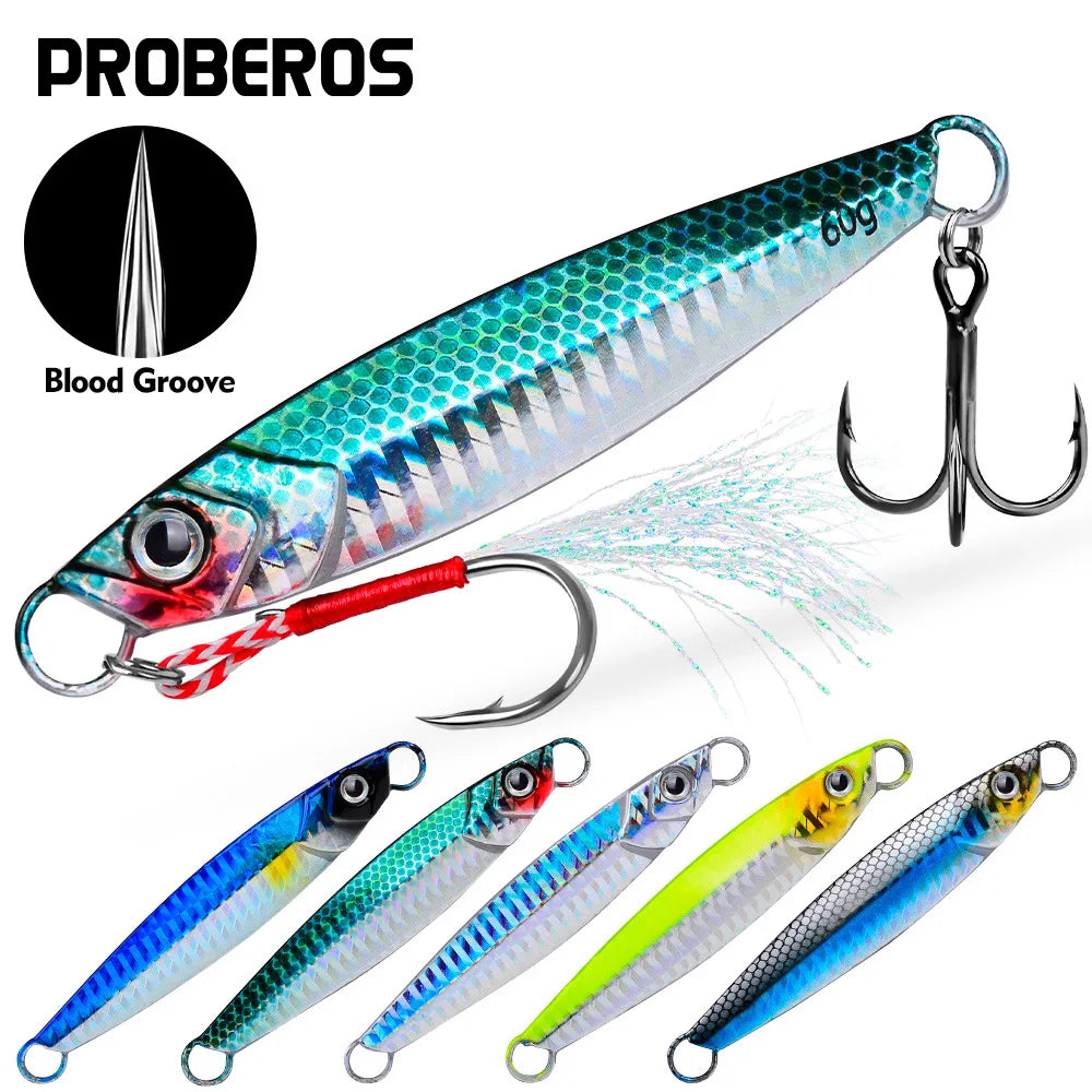 PROBEROS Luya Iron Plate Sea Fishing Metal Bionic Bait