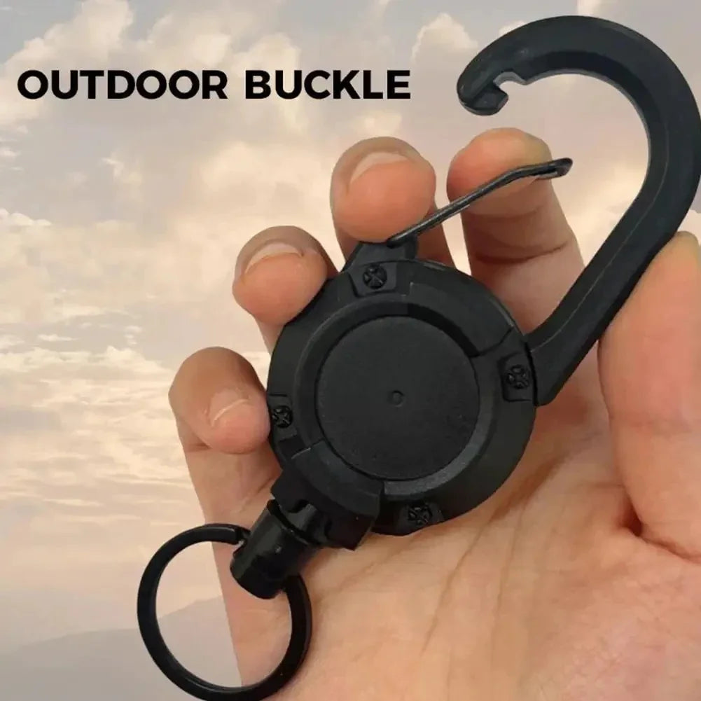 Outdoor Automatic Retractable Wire Rope Carabiner