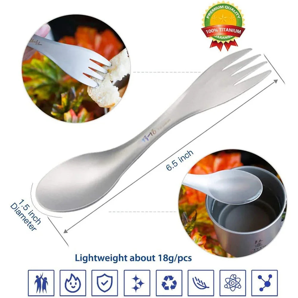 Pure Titanium Ultralight EDC Spork