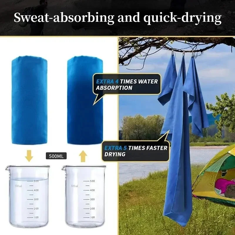 Quick-Drying Sports Towel 40x80CM Blue Grey