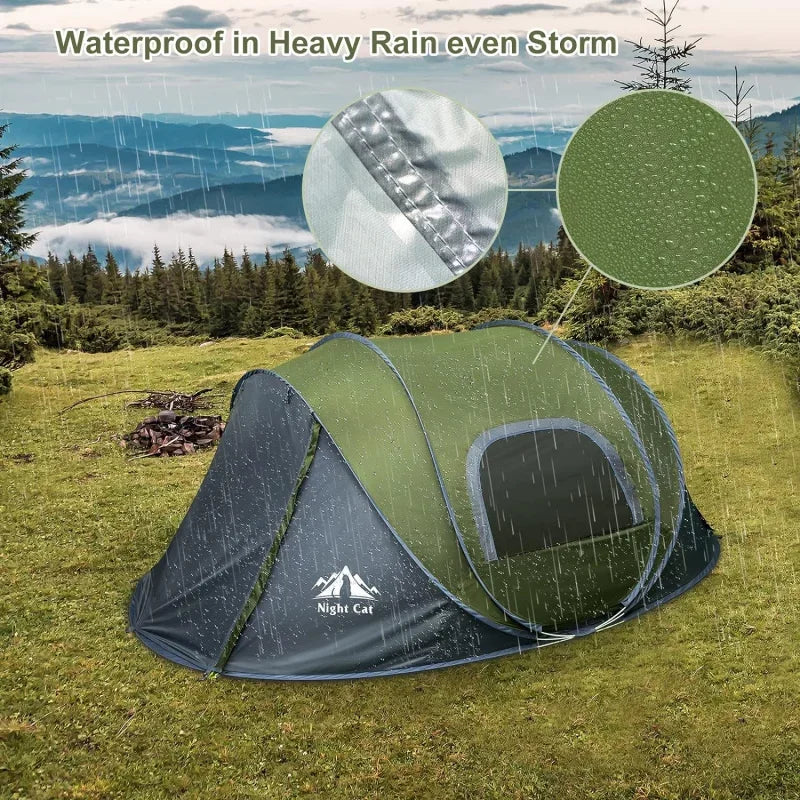 Waterproof Instant Easy Setup Family Camping Tent