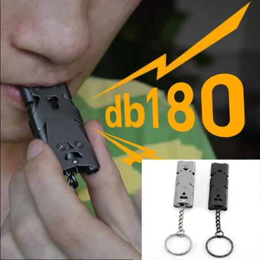 Portable 180 db Aluminum Alloy Whistle