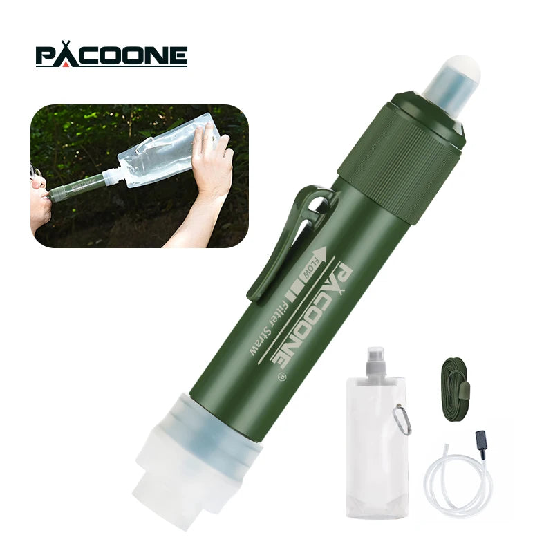 PACOONE Mini Camping Purification Water Filter