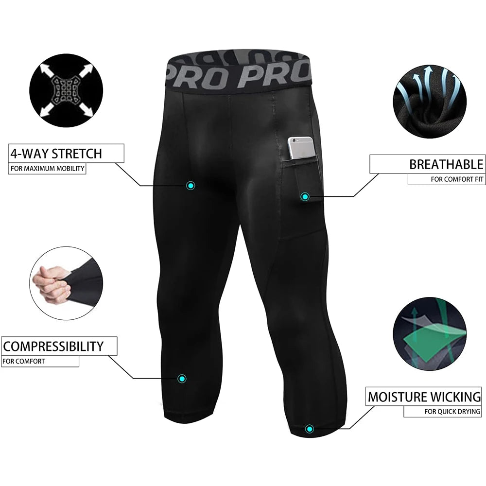 Quick Dry Compression Workout Leggings