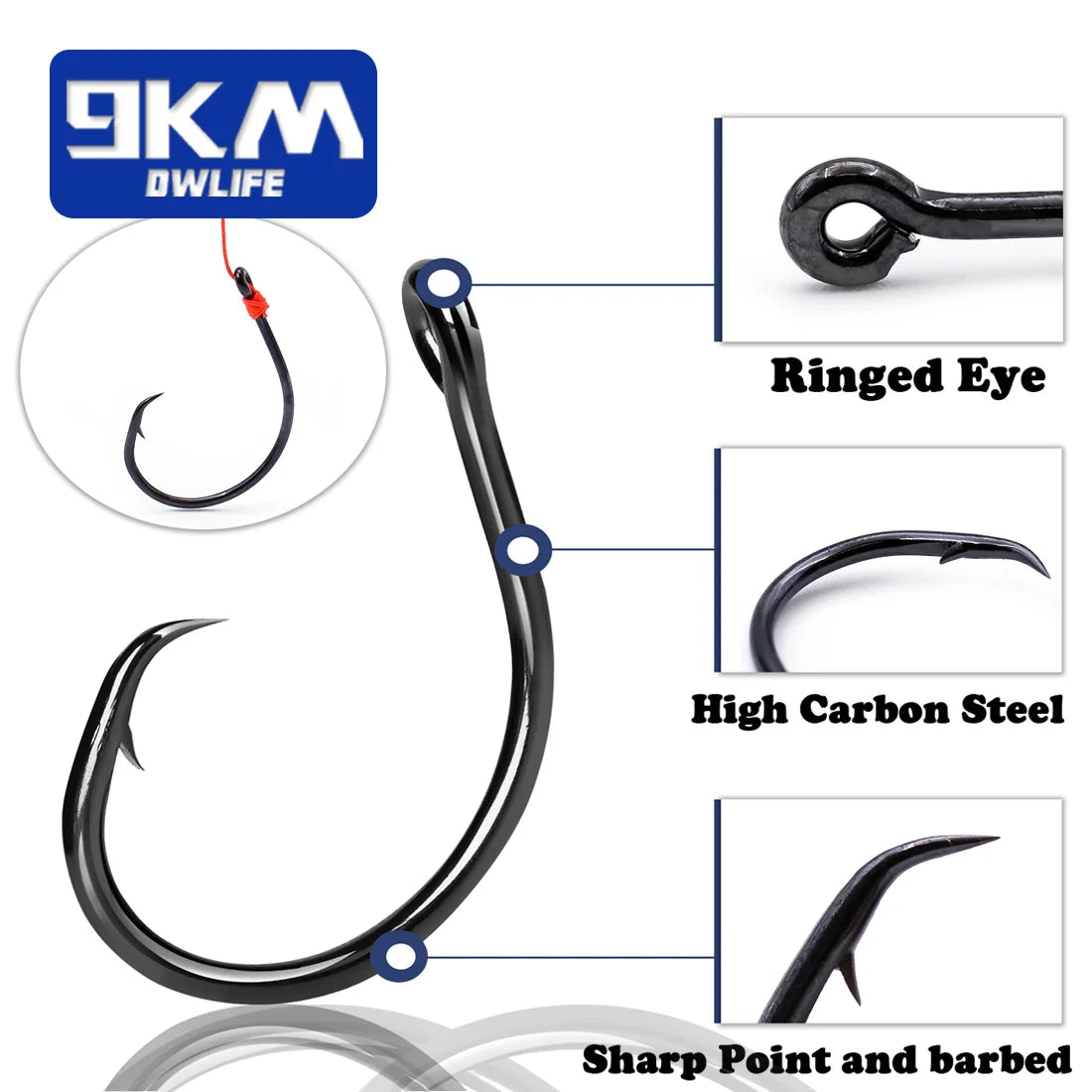 Inline Circle Saltwater Fishing Catfish Hooks