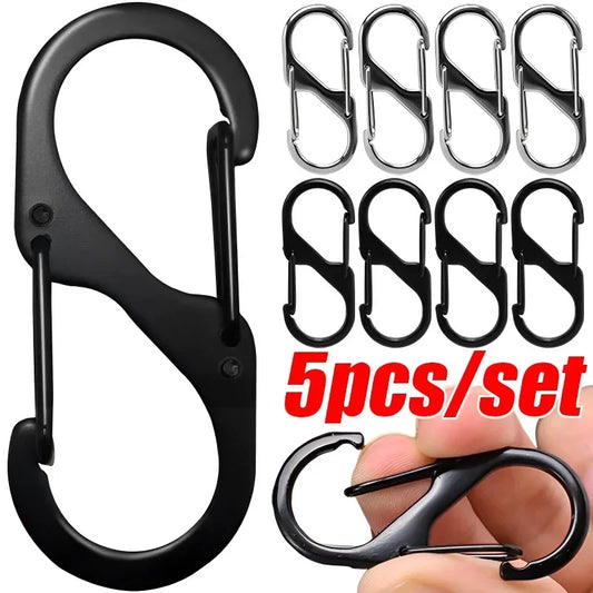 S Type Zinc Alloy Carabiner with Lock